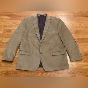 Chaps *Ralph Lauren* Corduroy Sport Coat Jacket Blazer Mens 50R Tan Cotton